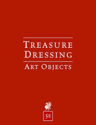 Plain red cover for Treasure Dressing: Art Objects