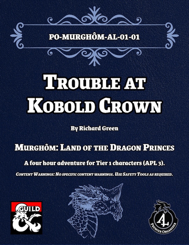 Front cover for the adventure Trouble at Kobold Crown